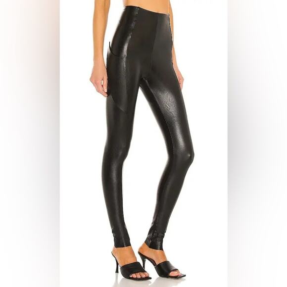 COMMANDO Perfect Control Faux Leather Legging in Black fall layer Classic size L - Picture 11 of 12